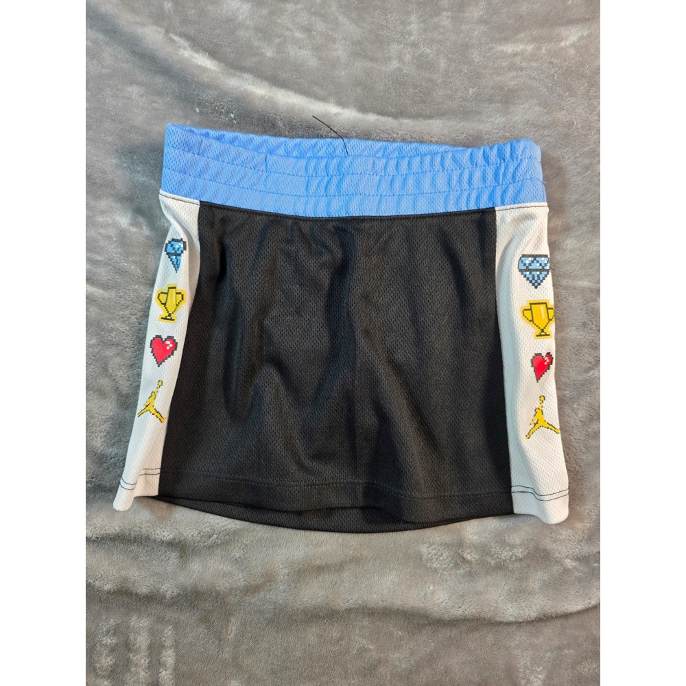Jordan Skort Toddler 3T Black Blue Pixel Graphic Mesh Athletic NWOT‎